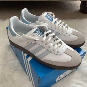 ADIDAS Samba OG Core White/Halo Blue
